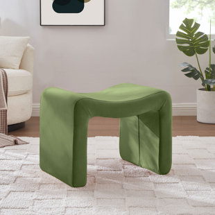 Seafoam 2024 green ottoman